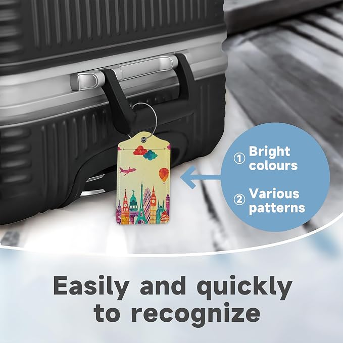 Travel Luggage Tags, 2 Pack Travel Cruise Tags - Image 4