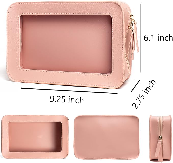 Clear Makeup Bag Small, TSA Approved Portable Toiletry Bag - Image 6