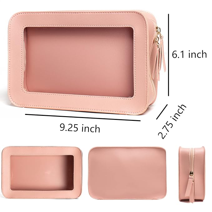 LETGO Clear Makeup Bags, TSA Approved Toiletry Bag - Image 2