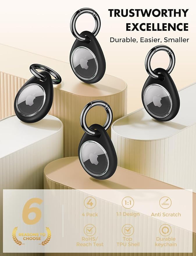 UNBREAKcable Holder for Apple AirTag Waterproof TPU Shell Case - Image 3