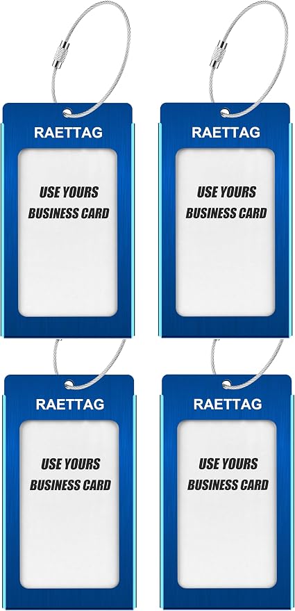 Luggage Tags Metal Suitcase Tags Travel Bag ID Identifier Luggage Tag - Image 2