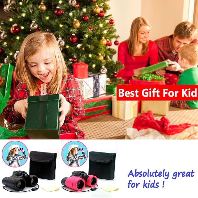 Kids Binoculars Best Gifts for 3-12 Years Boys Girls High-Resolution Optics - Image 7
