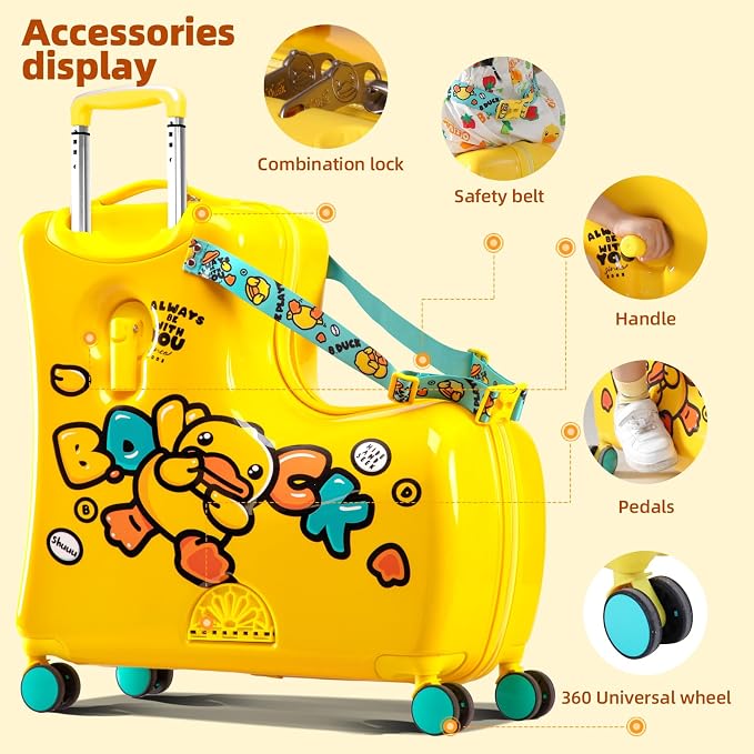 Kids' Lightweight Ride on Luggage - Image 6