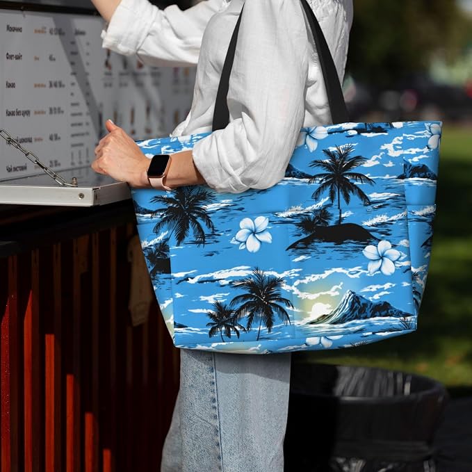 Beach Bag for Women Beach Tote Bag Waterproof Sandproof Large Bags - Image 7