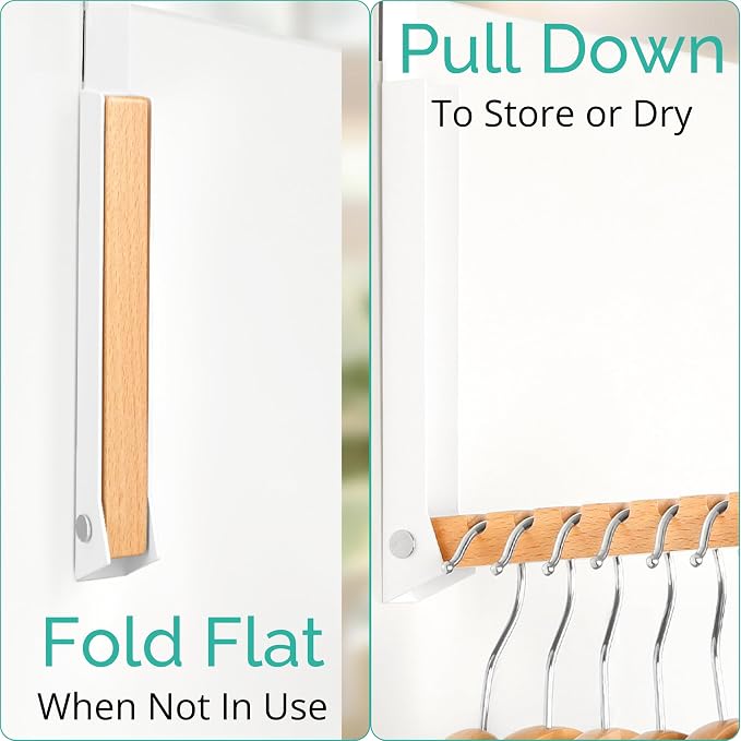 Over The Door Clothes Hanger – Portable Retractable Travel-Friendly Laundry - Image 3