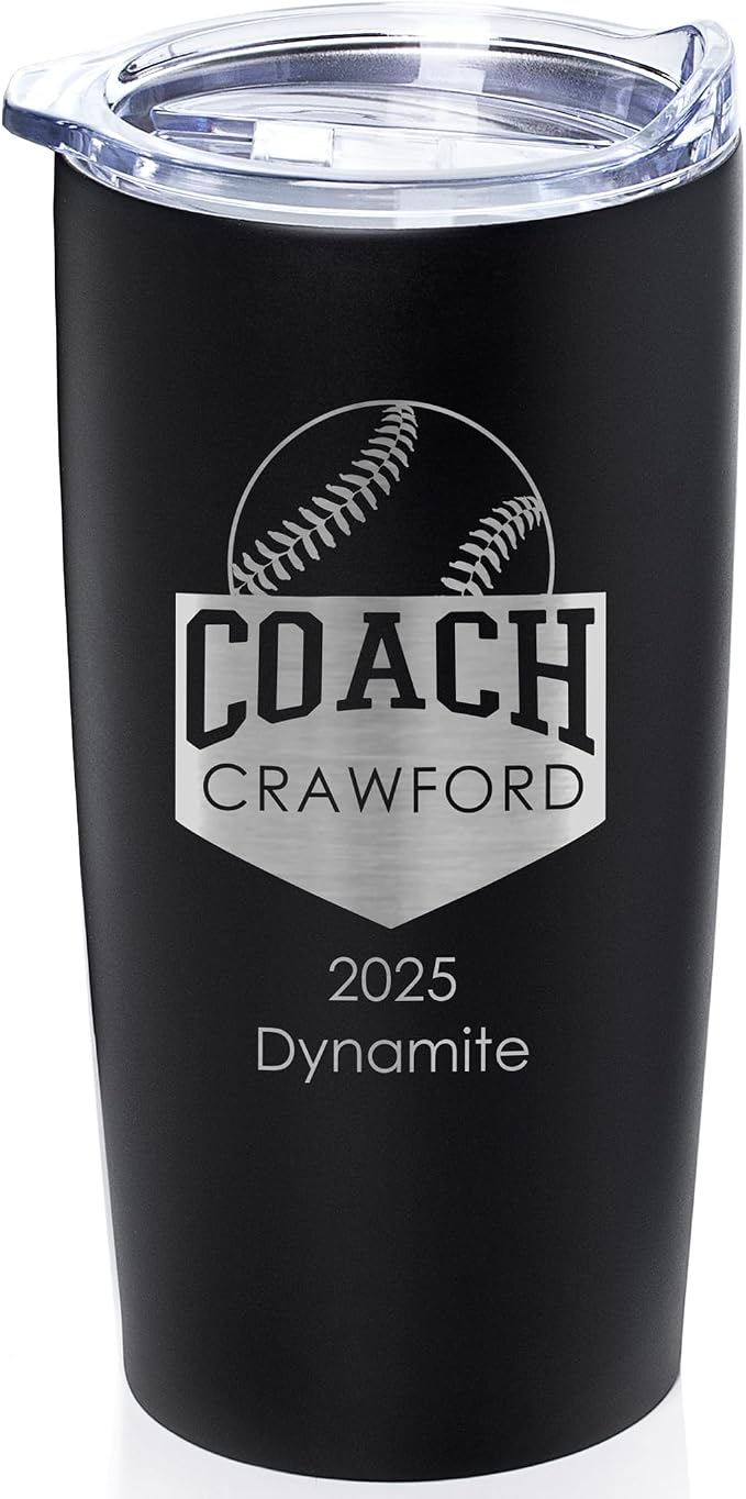 Lifetime Creations Custom Softball Coach Tumbler by LifetimeCreations