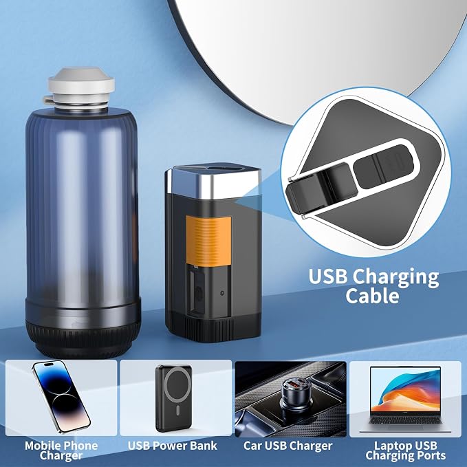 Portable Bidet for Travel, VITCOCO Rechargeable Bidet Sprayer - Image 5