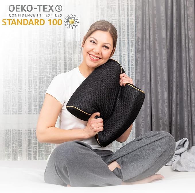 Travel & Camping Comfortable Memory Foam Pillow – Easy to Carry Portable Bag – - Image 7