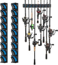 PLUSINNO 2 pack Vertical Fishing Rod rack, Wall Mounted Fishing Rod holder by PLUSINNO