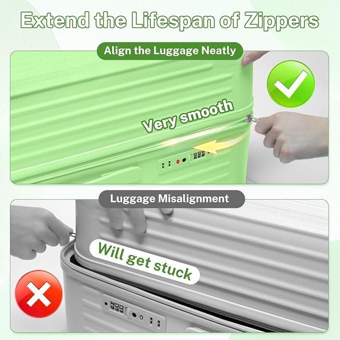 Krute Luggage Sets 2 Pieces PC+ABS Hardshell Suitcase - Image 3