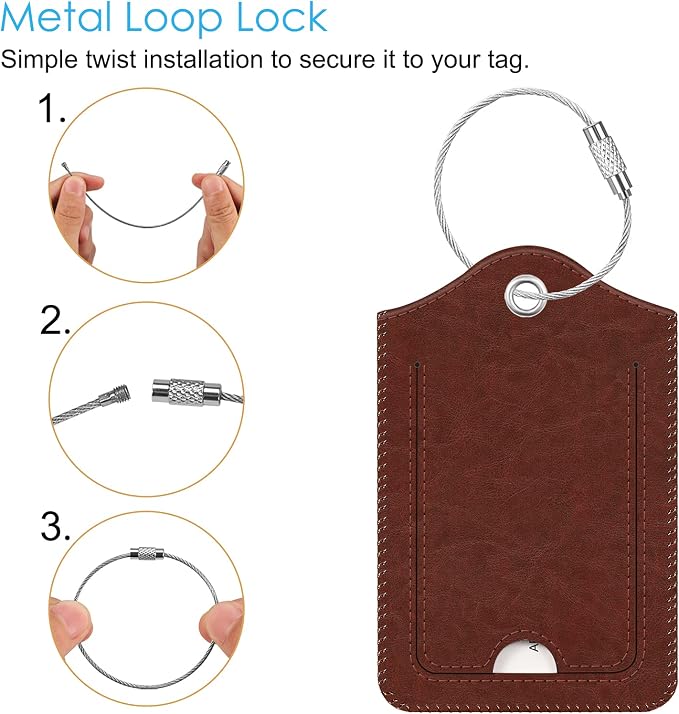 Fintie Luggage Tags, Privacy Cover ID Label - Image 3