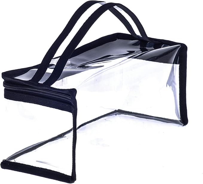 Small Rectangular Clear PVC Makeup Bag Make Up Artist Tool Organizer Pouch Bag - Image 7