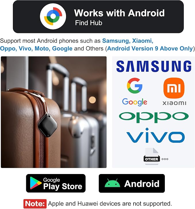 Air Tracker Tag for Android, Tags-4 Pack Luggage Tracker - Image 2