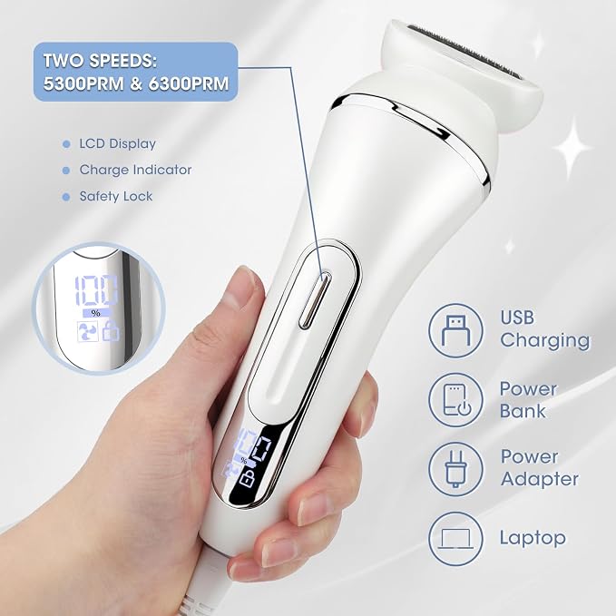 Electric Shavers for Women, 7 in 1 Hair Removal Kit - Image 6