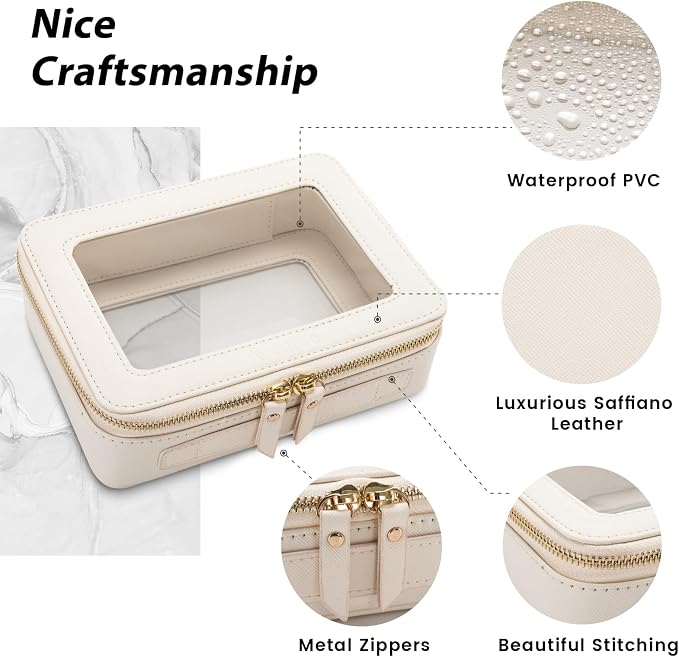 Aveniee Clear Makeup Bag Organizer, Travel Toiletry Bag Cosmetic Case - Image 2
