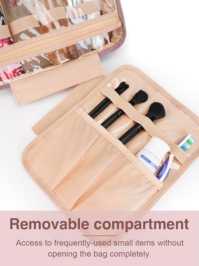 Women's Hanging Toiletry Bag, Waterproof Travel Cosmetic Organizer - Image 4