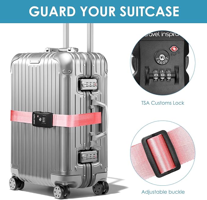 Travel Inspira Luggage Straps for Suitcases - Image 3