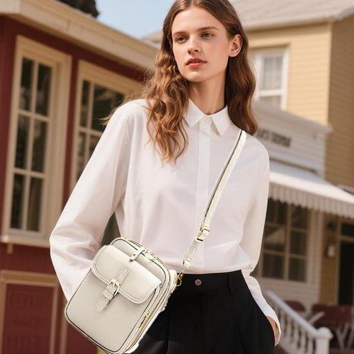 1060 Leather Crossbody Bags for Women Anti-Theft Vegan Purse - Image 2