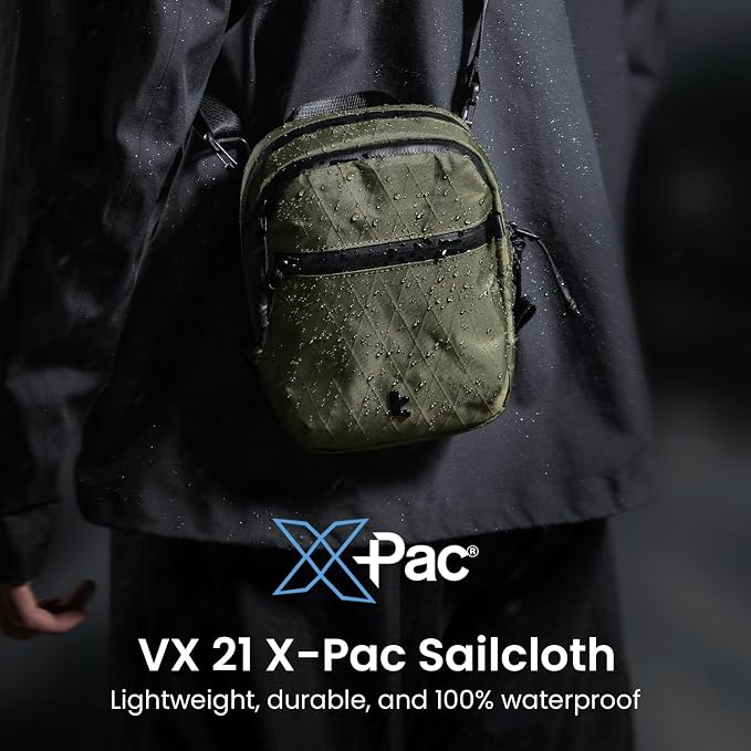 tomtoc Aviator-T37 X-Pac Travel Crossbody RFID Blocking Bag, Holds 4-6 Passports - Image 2