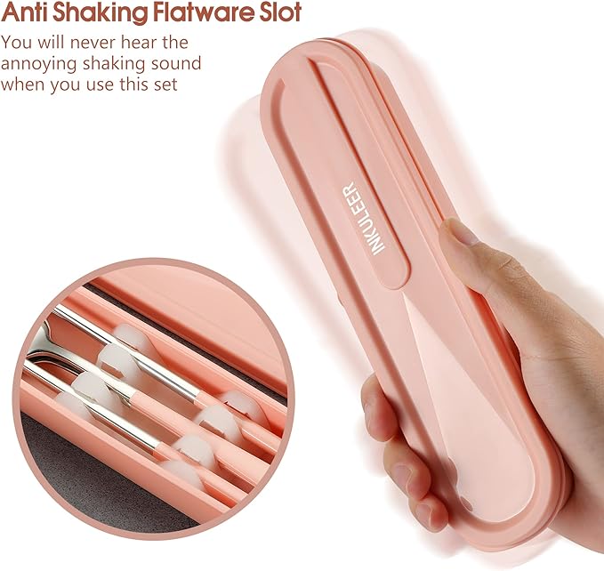 Travel cutlery set, 18/8 stainless steel cutlery, Reusable utensils set - Image 5