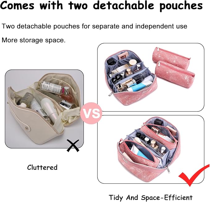 Travel Makeup Bag Cosmetic Bags - Image 6