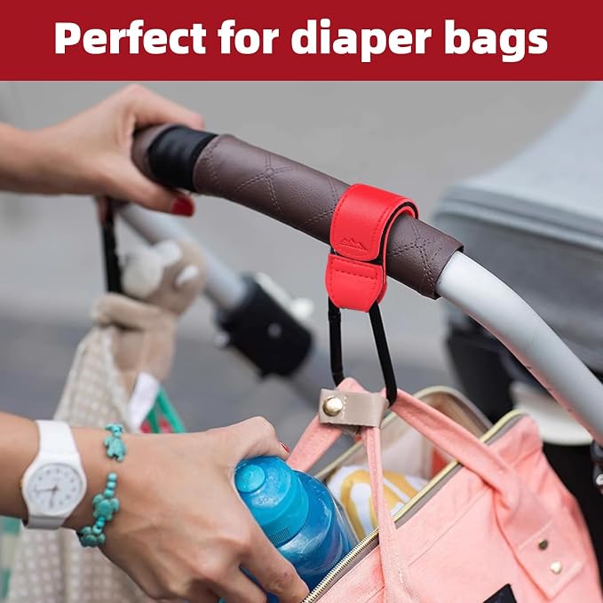 Baby Stroller Hooks Bag Hooks for Hanging Diaper Bags Multipurpose Hooks for - Image 4