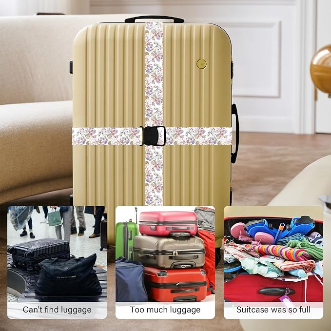Luggage Straps for Suitcases, Travel Adjustable Belt - Image 6