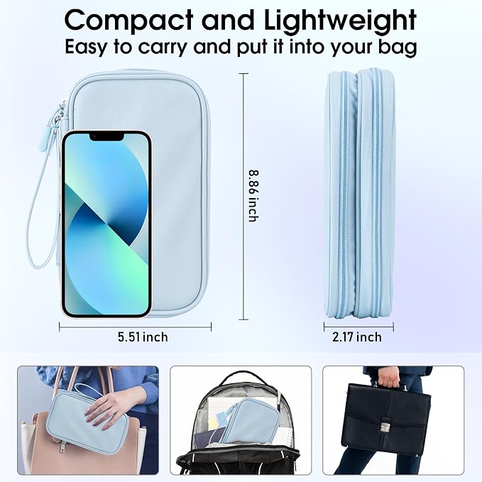 Leather Travel Electronic Organizer - Image 3
