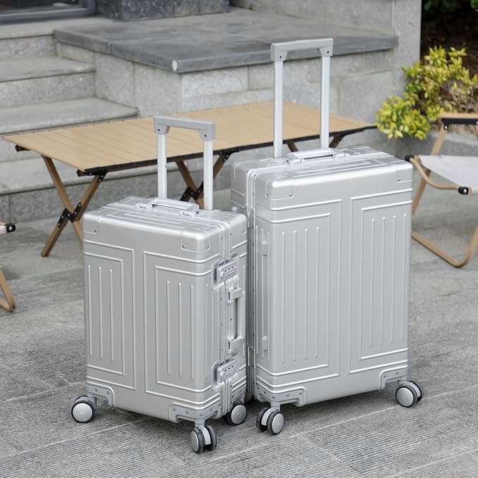 All Aluminum Magnesium 20/26 Luggage Set，Cut from Whole Aluminum Sheet，22x14x9 - Image 2