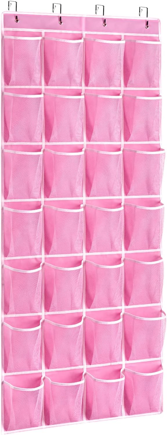 KEEPJOY 28 Pocket Over The Door Shoe Organizer, Hanging Door Shoe Holder Rack - Image 7