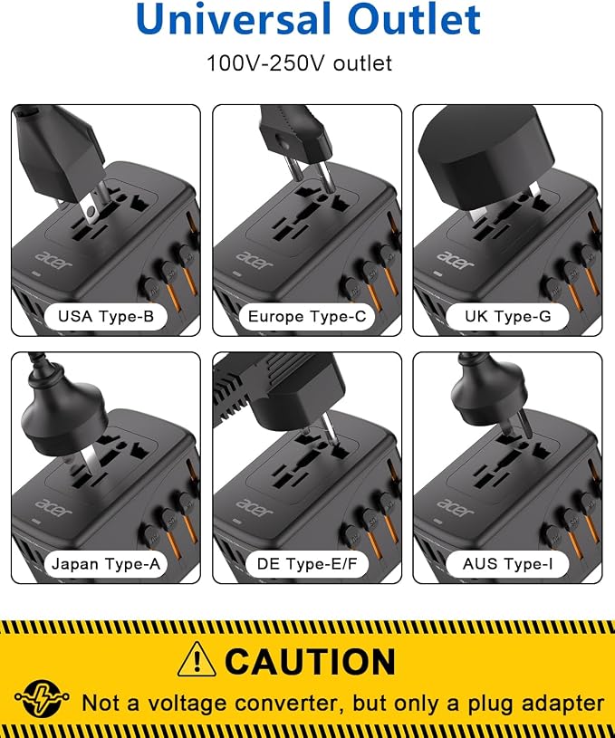 Acer Universal Travel Plug Adapter - Image 5