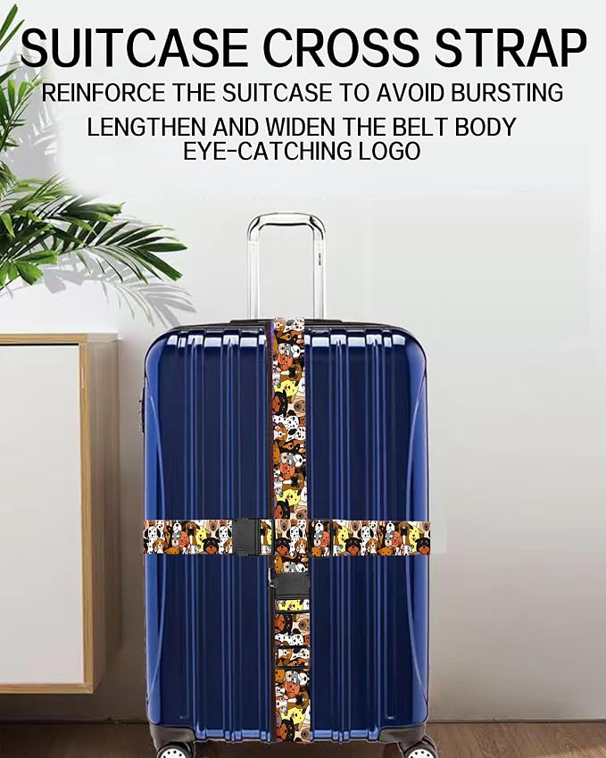 Luggage Straps for Suitcases, Adjustable Travel Belt, Durable Wide Luggage Strap - Image 5
