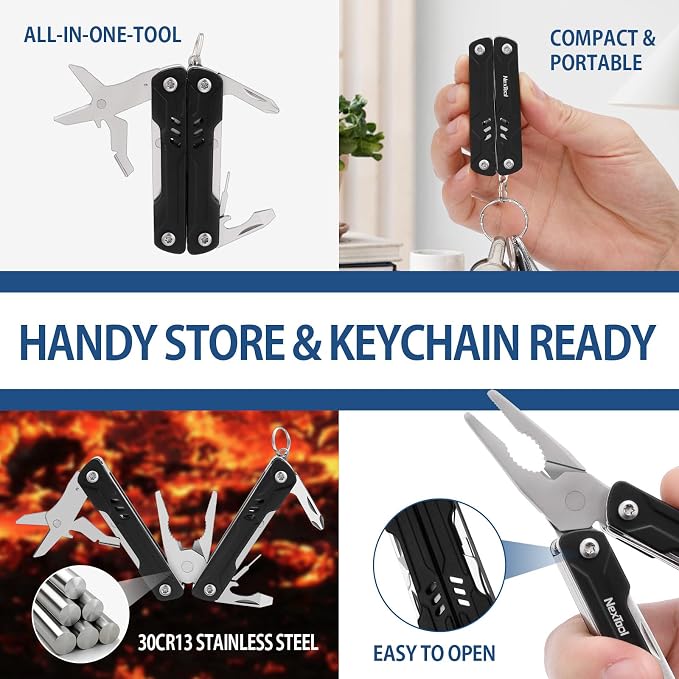 NexTool Mini Multitool - 9 in 1 Keychain Multitool - Image 3