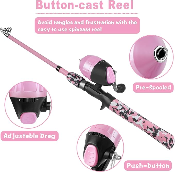 PLUSINNO Kids Fishing Pole - Image 2