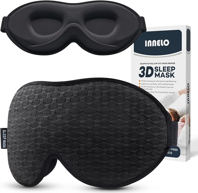 INNELO 3D Contoured Sleep Mask for Side Sleepers by INNELOLifeChanger