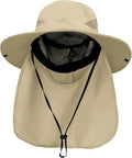 PFFY Sun Bucket Hats for Men Women 3” Wide Brim UPF 50+ Fishing & Beach Hat by PFFY