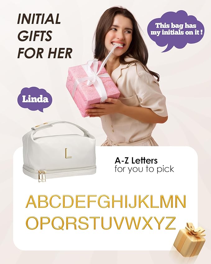 Birthday Gifts for Women, Personalized Makeup Bag - Image 2
