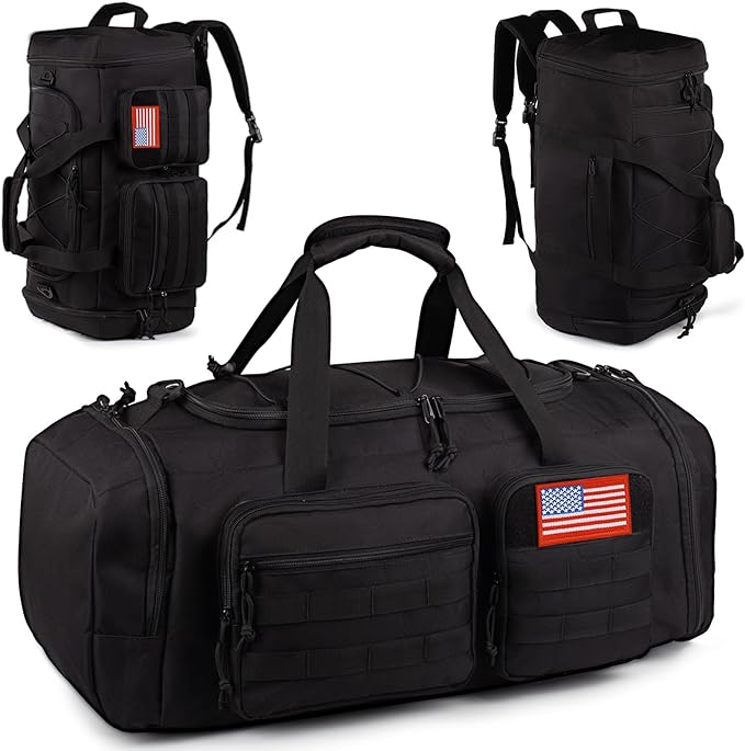 Tactical Gym Bag for Men，50L Large 3 in 1 Sports Duffle Bag by ATRIPACK