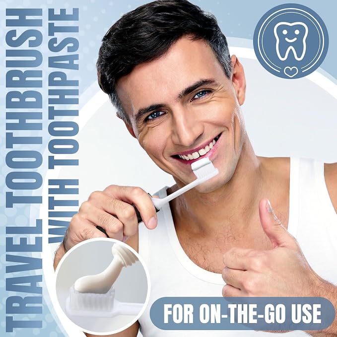 Patelai 4 Pieces Travel Toothbrush Set, Soft Bristle Mini Foldable Tooth Brush - Image 4