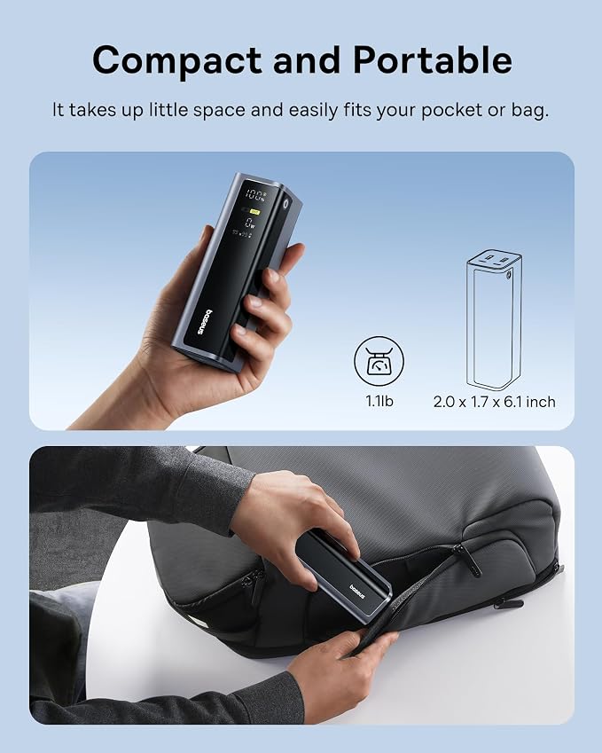Baseus Laptop Power Bank, 20800mAh 145W Portable Charger USB C - Image 7