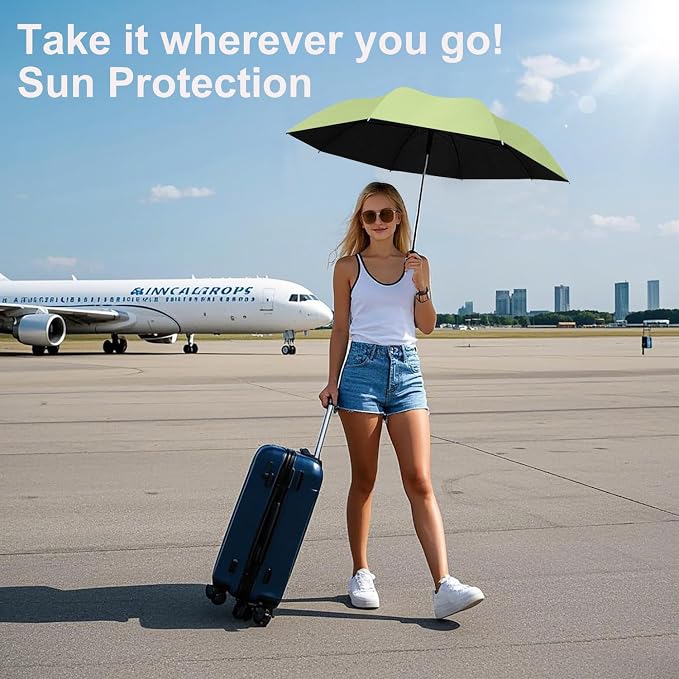 BAODINI Small UV Protection Travel Umbrella Compact - Image 5