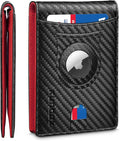 RUNBOX AirTag-Wallet-Mens-Slim-RFID Blocking Wallets Leather by RUNBOX
