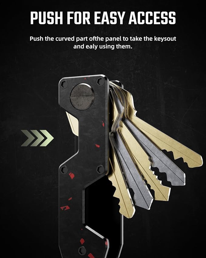Key Organizer Compact Key Holder Metal Key Chain Minimalist key case key holder - Image 5