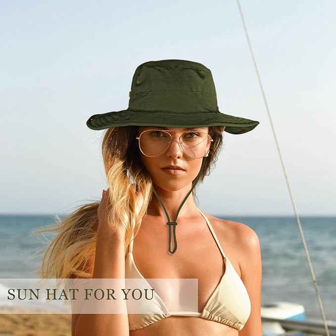 Sun Hats for Men Women Boonie Hat Foldable Fishing Hat UPF 50+ Bucket Hat for - Image 5
