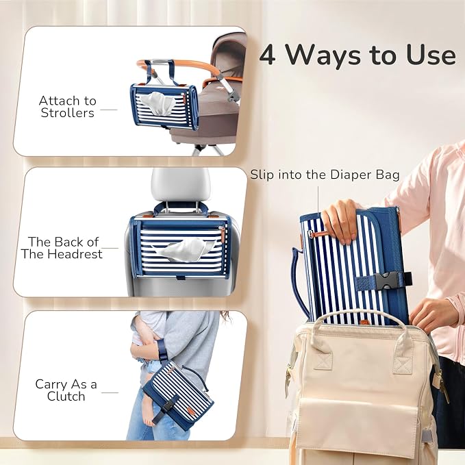 Portable Diaper Changing Pad for Baby, Detachable Travel Changing Pad - Image 6