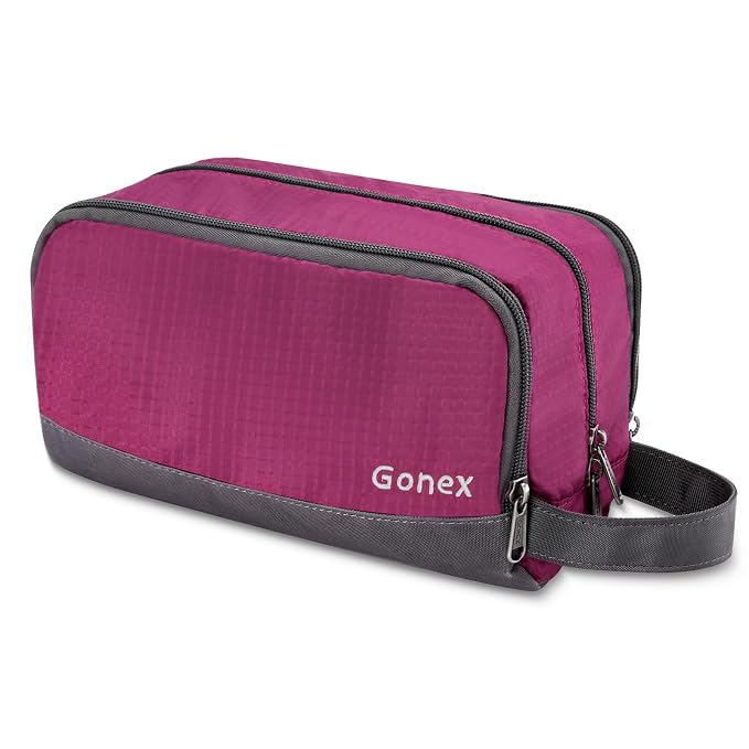 Gonex Travel Toiletry Bag Nylon, Cosmetic Makeup Bag by Gonex