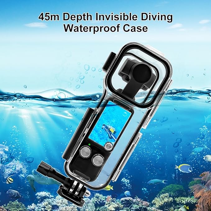 PULUZ 45M/147FT Diving Case for DJI Osmo Pocket 3 Underwater Waterproof Case - Image 4