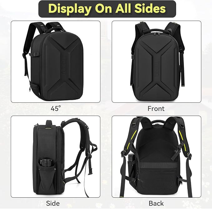 TORIBIO Camera Backpack, Hardshell DSLR Photography Camera Bag, Waterproof Hard - Image 8