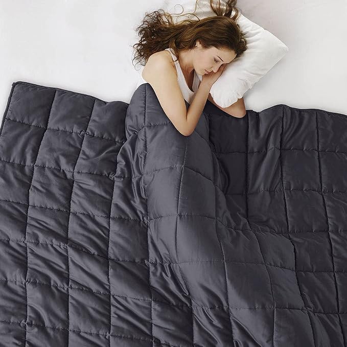 L'AGRATY Weighted Blanket Queen Size Cooling Breathable Heavy Blanket - Image 5
