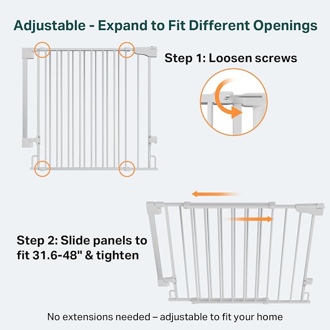 Cumbor 34" Extra Tall Baby Gate - Image 3